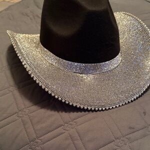 Fashion to Figure Black and Silver Glam Hat